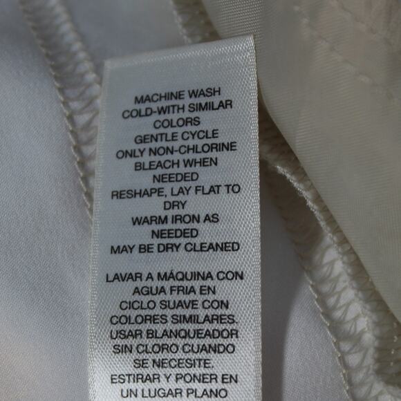 Chico’s So Slimming Straight Leg Pants White Women’s Size 1 - Picture 4 of 8